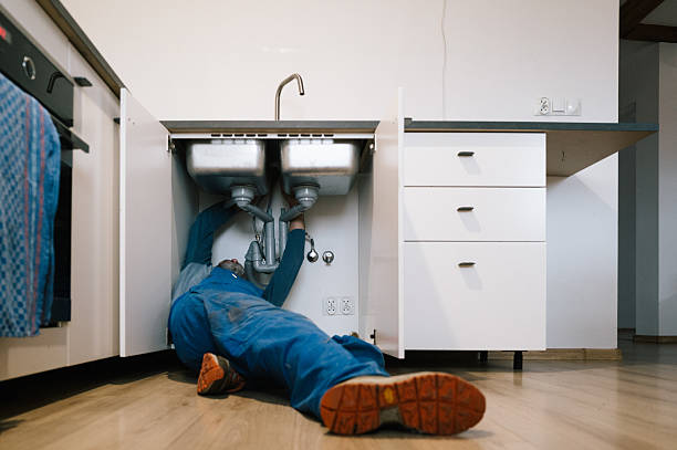 Professional Emergency Plumber technician working in Lawnside, NJ